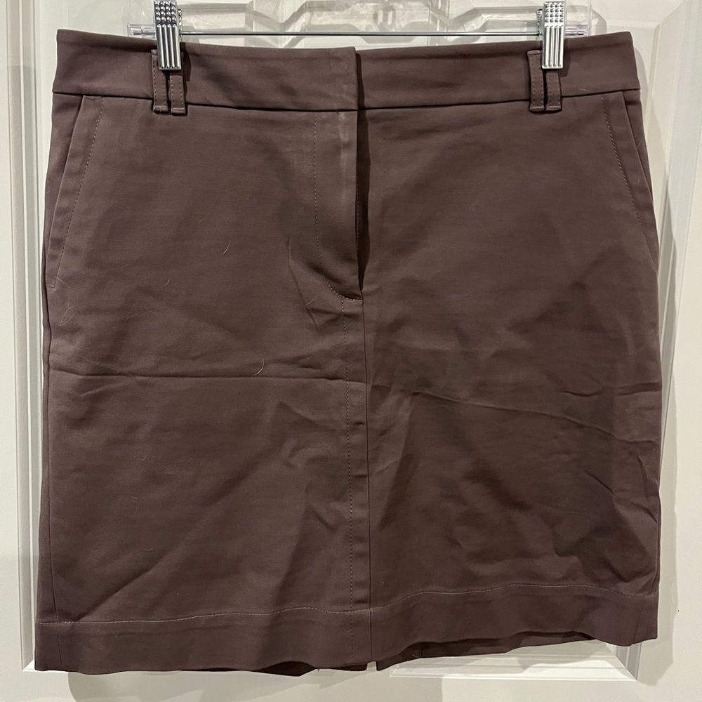 Ann Taylor Loft Dark Tan Skirt Size 12